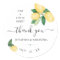 Lemons Wedding Bridal Shower Thank You