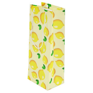 Lemons Wine or Gift Bag
