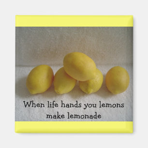 Lemons With 'Life" saying Magnet