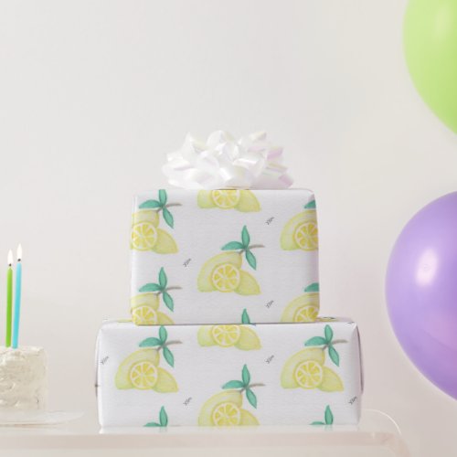 Lemons Wrapping Paper