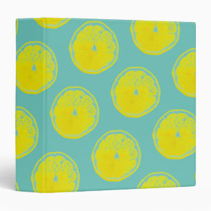 Lemons Yellow Green Citrus 4Ann Binder