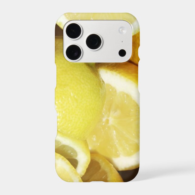 Lemons Yellow Iphone Case (Back)