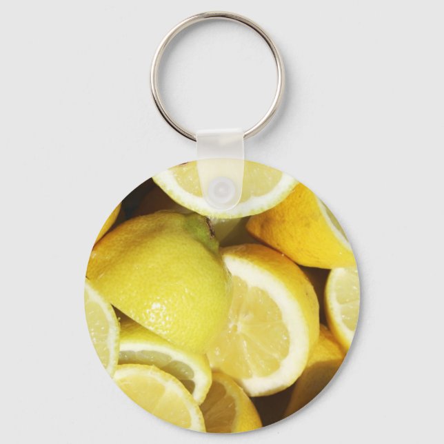 Lemons Yellow Keychain (Front)