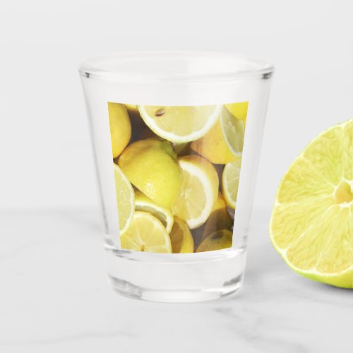 Lemons Yellow Shot Glass