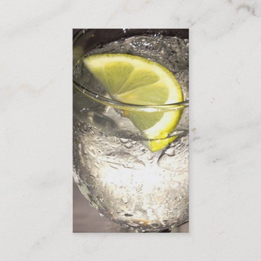 Customizable Lemonwater - foodservice business card - Forest