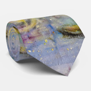 Lemony abstraction neck tie