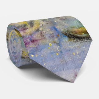 Lemony abstraction neck tie
