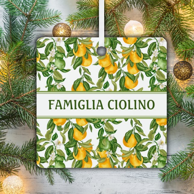 Lemony Italian Lemons  Ceramic Ornament (Creator Uploaded)