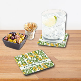 Lemony Lemons  Beverage Coaster