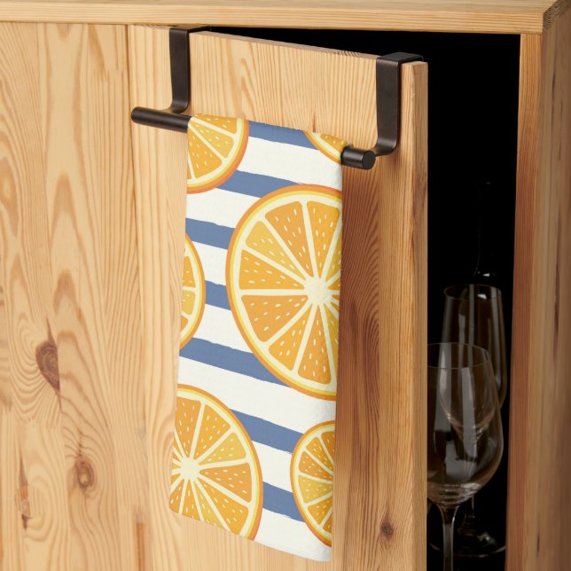 Lemony Summer Kitchen Towel (Thirds Fold)