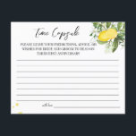 Lemony Time Capsule wedding anniversary card Flyer<br><div class="desc">Add your own information and for further customization,  click the link "click to customize further".
~ Check collection for matching games,  invitation,  signs,  and more ~</div>