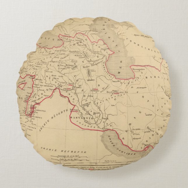 L'Empire des Perses Round Pillow (Front)