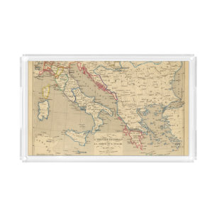 L'Empire Ottoman, la Grece et l'Italie Acrylic Tray