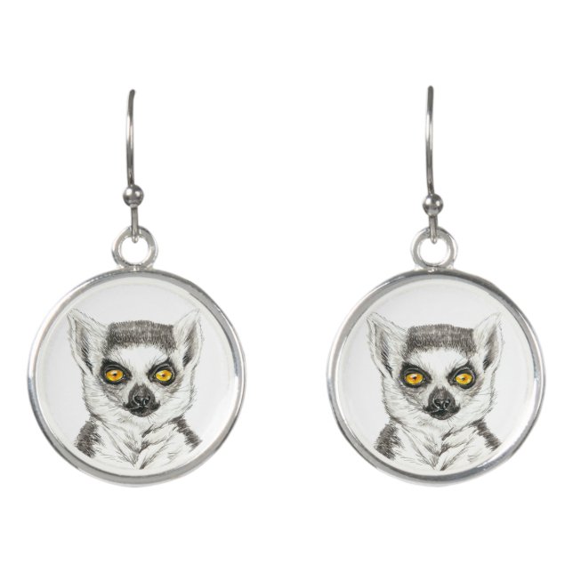Lemur Earrings (Front)