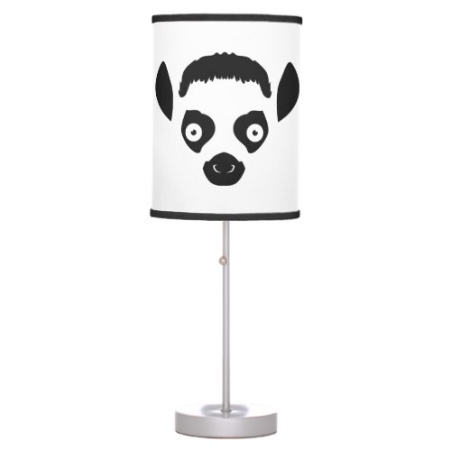 Lemur Face Silhouette Table Lamp