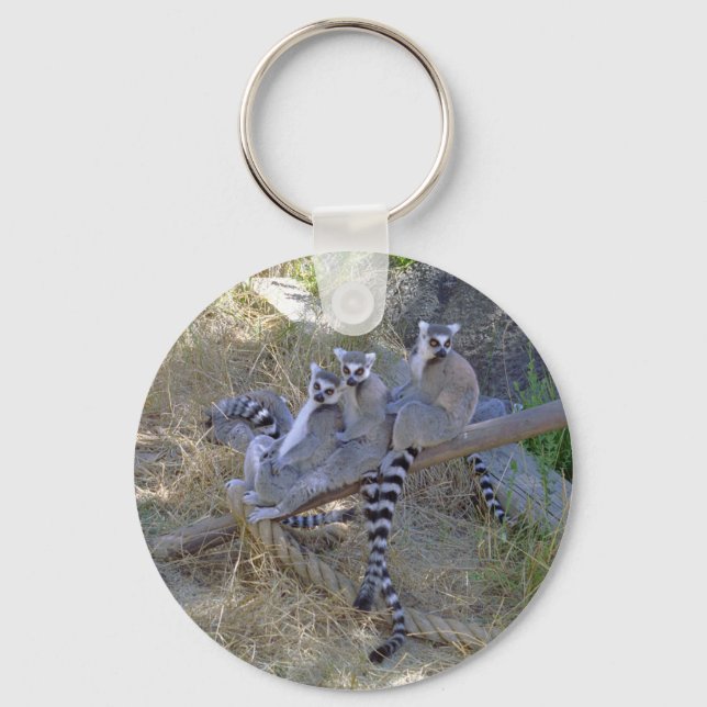 Lemur Line Keychain (Front)