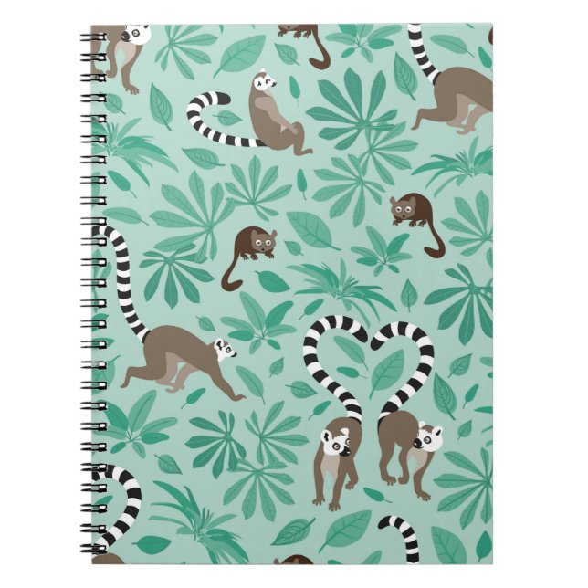 Lemur love mint leaves notebook (Front)
