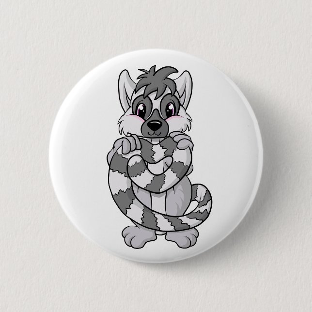 Lemur Love! Pinback Button (Front)