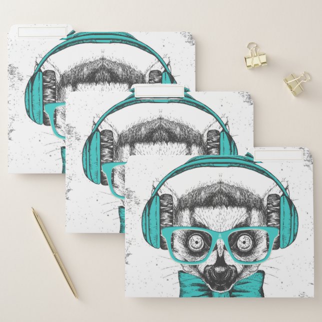 Lemur | Music Lover File Folder (Set)