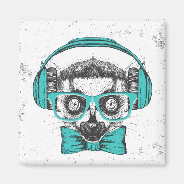 Lemur | Music Lover Magnet (Front)
