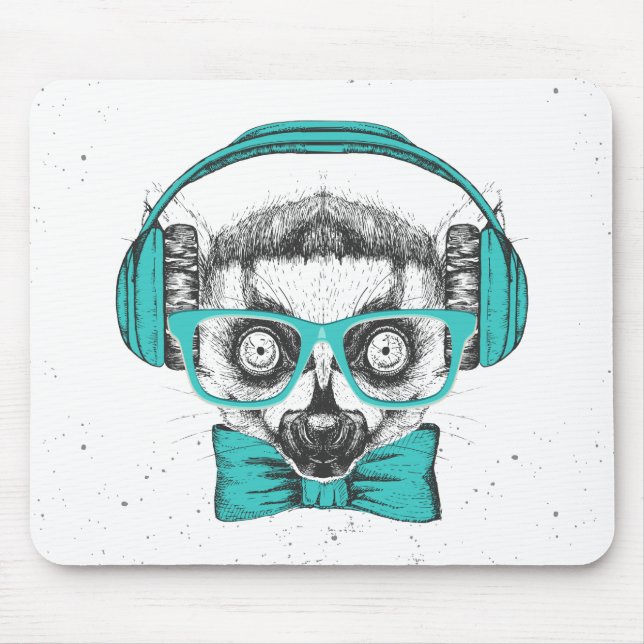 Lemur | Music Lover Mouse Pad (Front)
