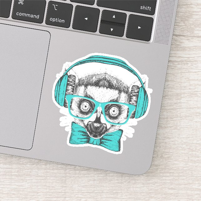 Lemur | Music Lover Sticker (Detail)