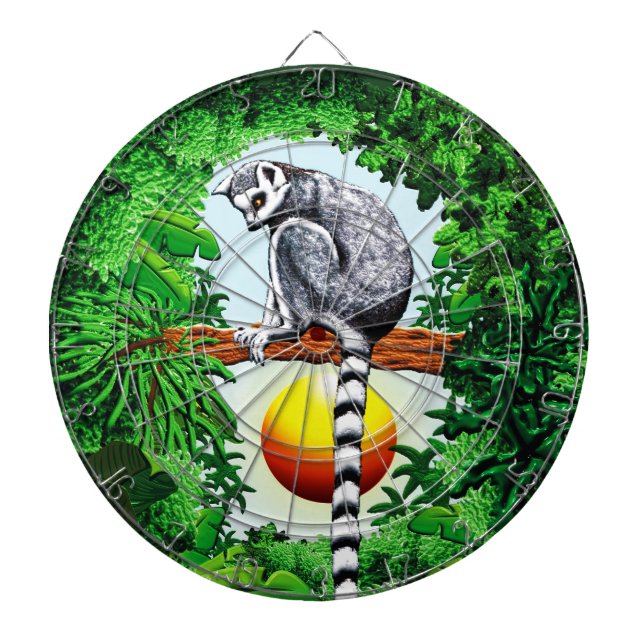 Lemur of Madagascar Dart Board (Front)