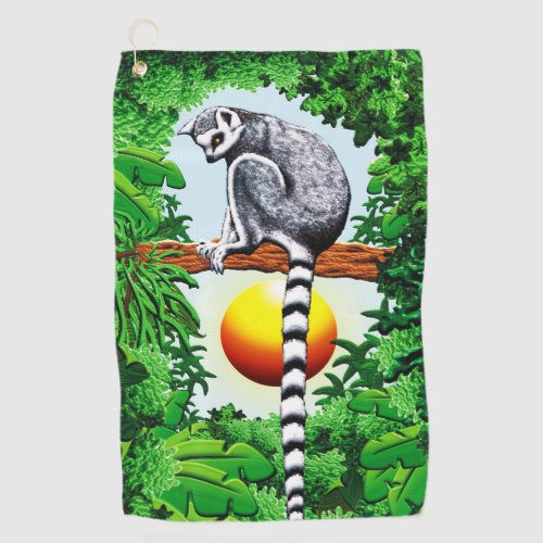 Lemur of Madagascar Golf Towel