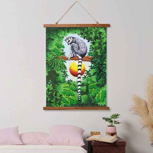 Lemur of Madagascar Hanging Tapestry