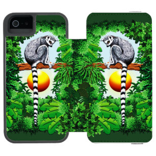 Lemur of Madagascar iPhone SE/5/5s Wallet Case