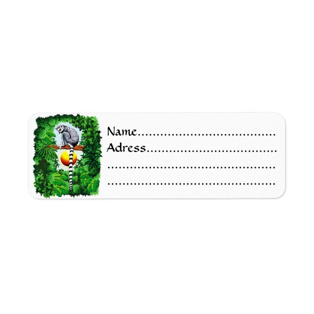 Lemur of Madagascar Label (Front)