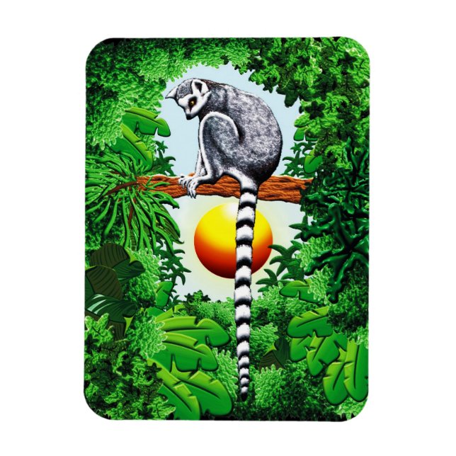 Lemur of Madagascar Magnet (Vertical)