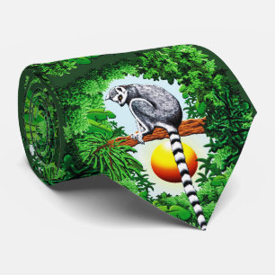 Lemur of Madagascar Neck Tie