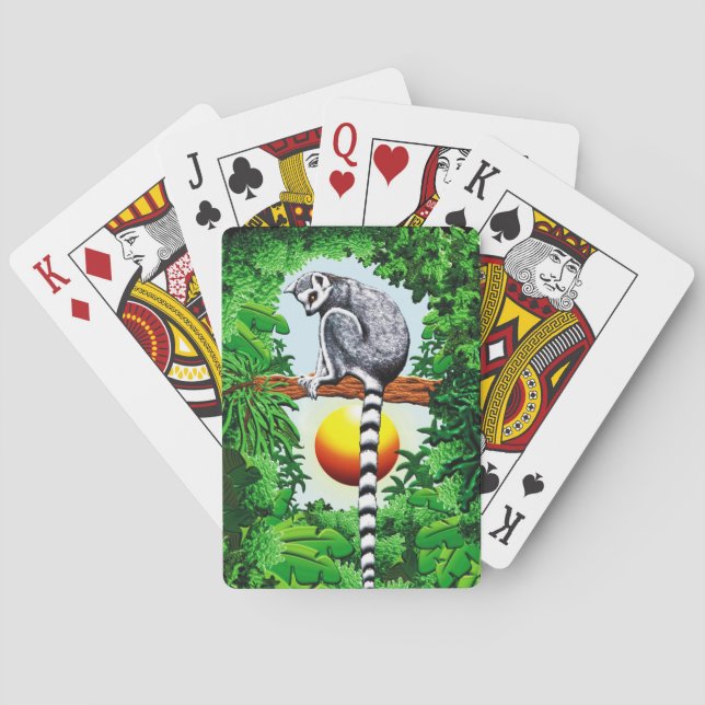 Lemur of Madagascar Poker Cards (Back)