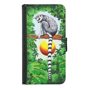 Lemur of Madagascar Samsung Galaxy S5 Wallet Case