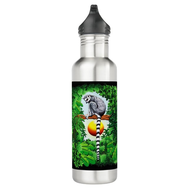 Lemur of Madagascar Stainless Steel Water Bottle (Right)