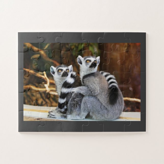 Lemur Pair Jigsaw Puzzle (Horizontal)