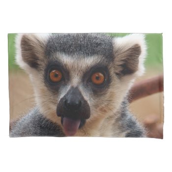 Lemur Pillow Case by expressivetees at Zazzle