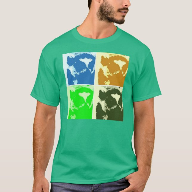 Lemur Pop Art T-Shirt (Front)