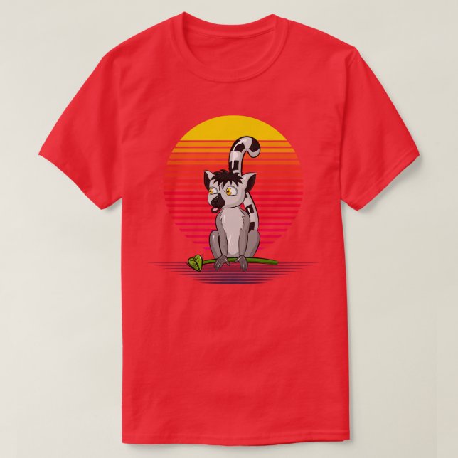 Lemur Retro Vapor T-Shirt (Design Front)