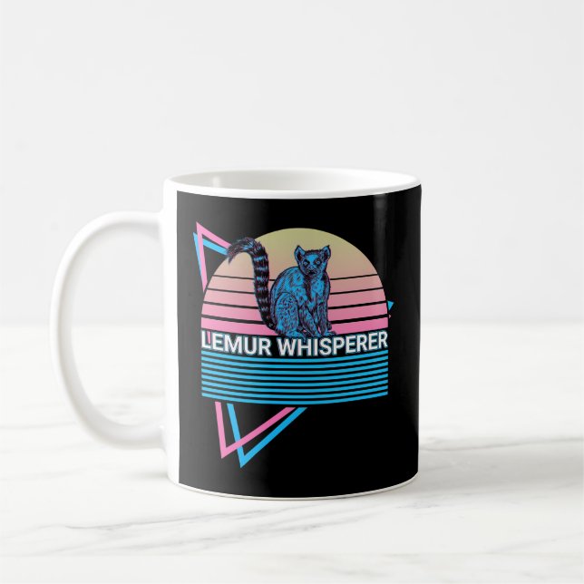 Lemur Whisperer Lemur Whisperer Ring-Tailed Lemur Coffee Mug (Left)