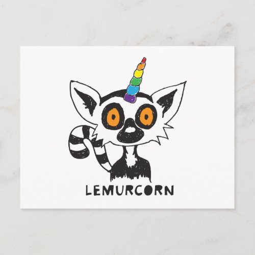 LemurCorn Postcard
