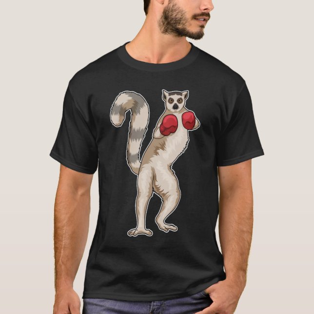 Lemurs Boxer Boxing gloves Boxing T-Shirt (Front)