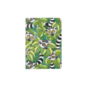 Lemurs of Madagascar in Exotic Jungle Passport Holder