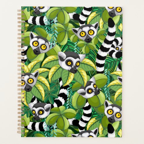 Lemurs of Madagascar in Exotic Jungle Planner