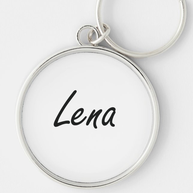 Lena artistic Name Design Keychain (Front)
