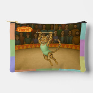 Lena leopard trapeze artist accessory pouch