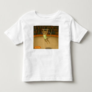Lena leopard trapeze artist toddler t-shirt