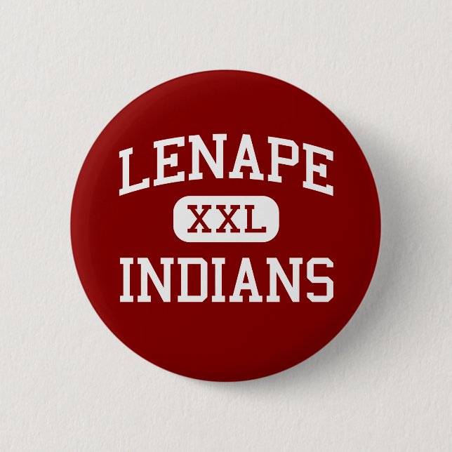 Lenape - Indians - High - Medford New Jersey Pinback Button (Front)