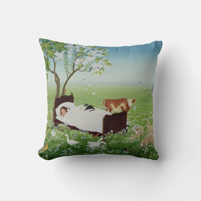 Lena's Dream Throw Pillow (Front)